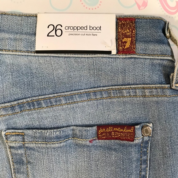 7 For All Mankind Denim - 7 For All Mankind Cropped Boot Jeans